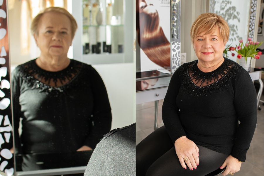 Pani Jarmila - príklad aplikácie ClipTop