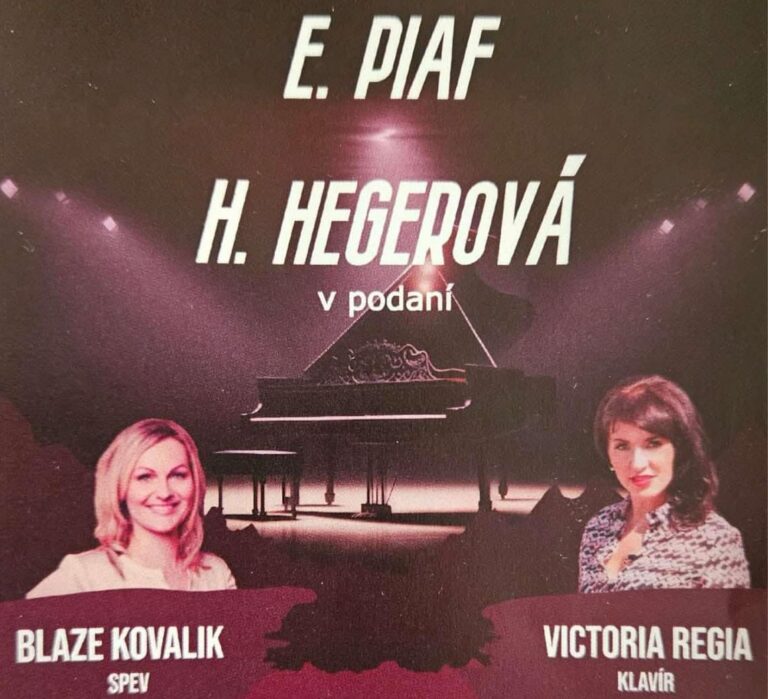 CHANSON svetových div Edith Piaf a Hany Hegerovej rozozvučí sálu Palfyho paláca