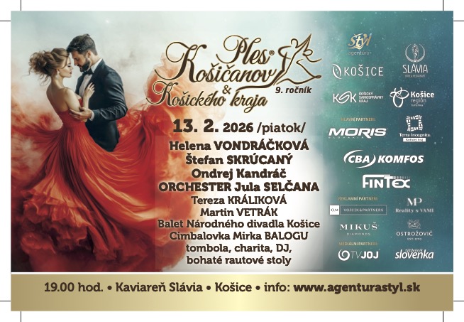 Ukončená súťaž o dve vstupenky na nezabudnuteľný Ples Košičanov