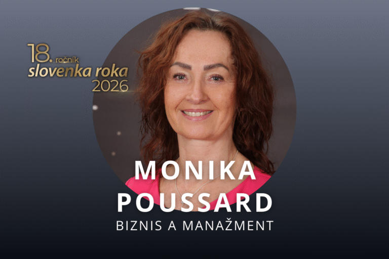 Nominantka v ankete Slovenka roka 2026 v kategórii Biznis a manažment Monika Poussard