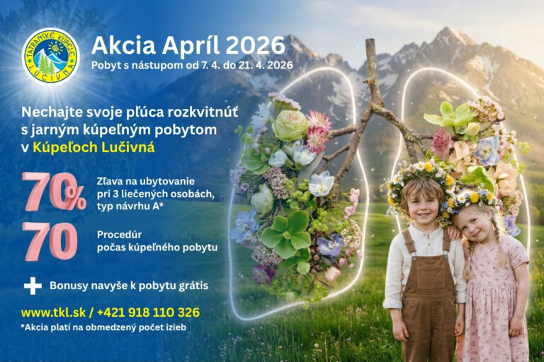 Jarná klimatoterapia v Kúpeľoch Lučivná – Nechajte svoje pľúca rozkvitnúť do plnej sily