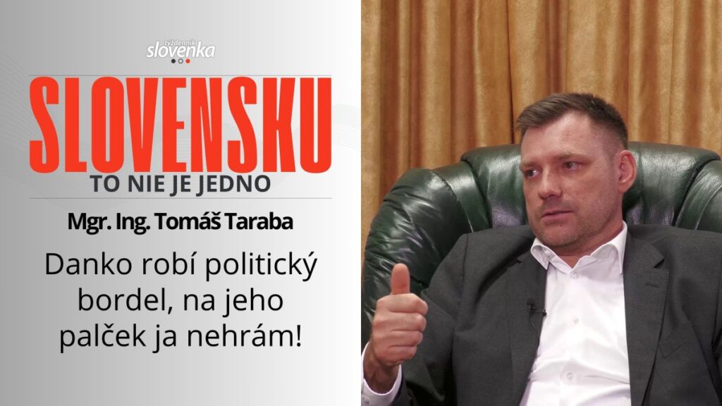 Tomáš Taraba po odvolaní: Na palček Andreja Danka nehrám. Podporím len dobré zákony
