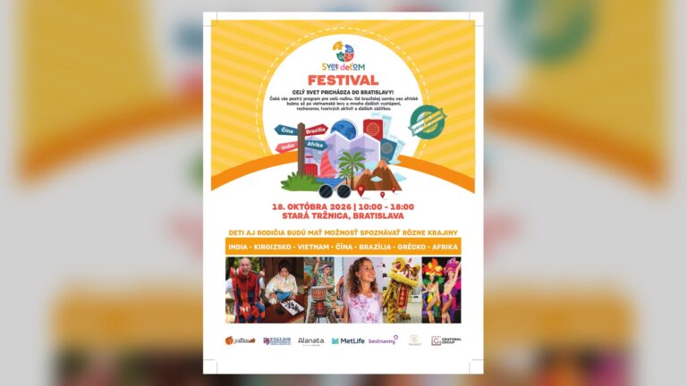 Festival Svet deťom opäť mieri do Starej tržnice: Čaká vás deň plný zábavy, kultúry a zážitkov