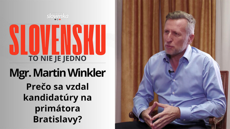 Prečo sa Martin Winkler vzdal kandidatúry na primátora Bratislavy? Otvorený rozhovor v relácii Slovensku to nie je jedno Prečo sa Martin Winkler vzdal kandidatúry na primátora Bratislavy? Otvorený rozhovor v relácii Slovensku to nie je jedno