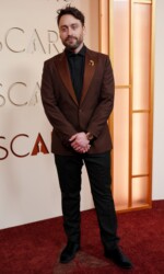 Kieran Culkin arrives at the Oscars on Sunday, March 15, 2026, at the Dolby Theatre in Los Angeles. (Photo by Richard Shotwell/Invision/AP)